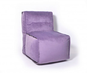 Прямое модульное бескаркасное кресло Комфорт (Фиолет велюр) в Мортке - mortka.germes-mebel.ru | фото